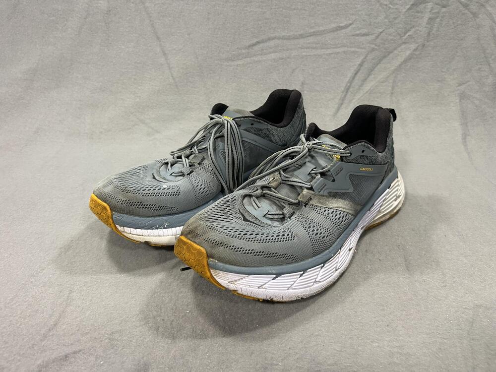 Hoka One One Gaviota 2 Shoes Mens Size 12 Gray Road Running Cushioned Sneaker